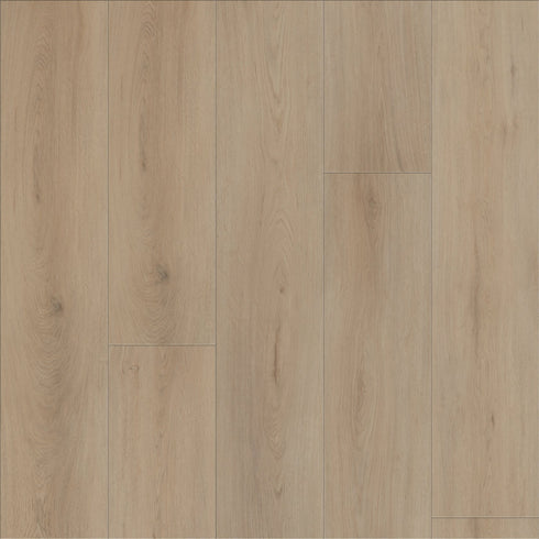 Close-up of COREtec Genova Oak LVP flooring.