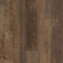 Close-up of Duxbury Oak COREtec LVP flooring with a rustic brown finish.
