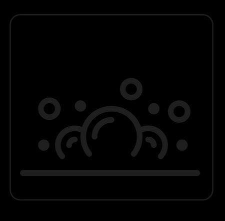 Icon of bubbles on the floor.